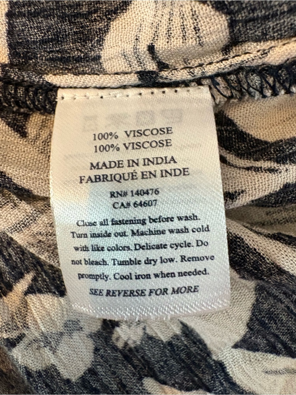 Faherty Sorrento Maxi Dress Women L Navy Blue Hawaiian Floral Puff Sleeve NWT - Picture 8 of 9